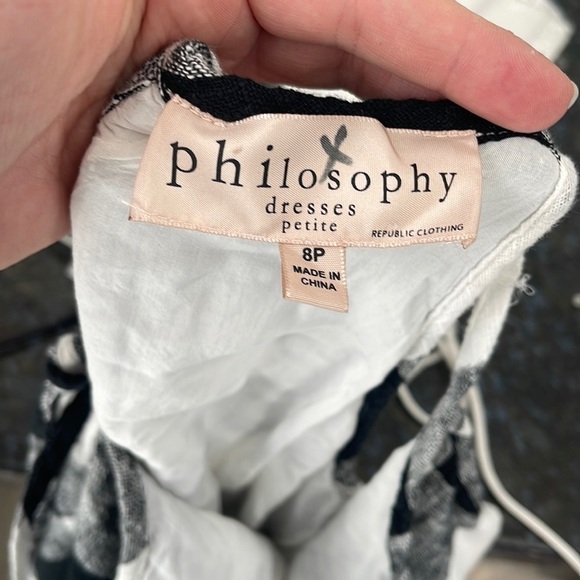 Philosophy Republic Black & White Plaid Haltered Dress Size 8P - Picture 3 of 8